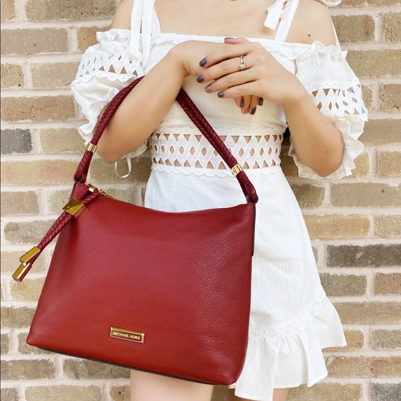 Gaby’sBags 👜💕 Michael Kors Hobo Tote Red - Picture 4 of 9